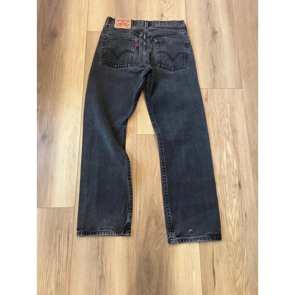 Levi's 501 XX Black Jeans Men's W32 L32 Button Fly Straight Leg Made in DR